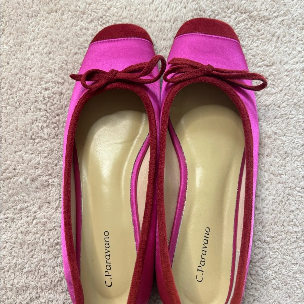 NWOT C.Paravano Cap-Toe Ballet Flats Elena - Picture 6 of 13